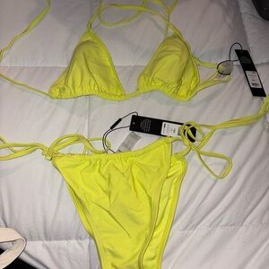 Neon Yellow Bikini Set